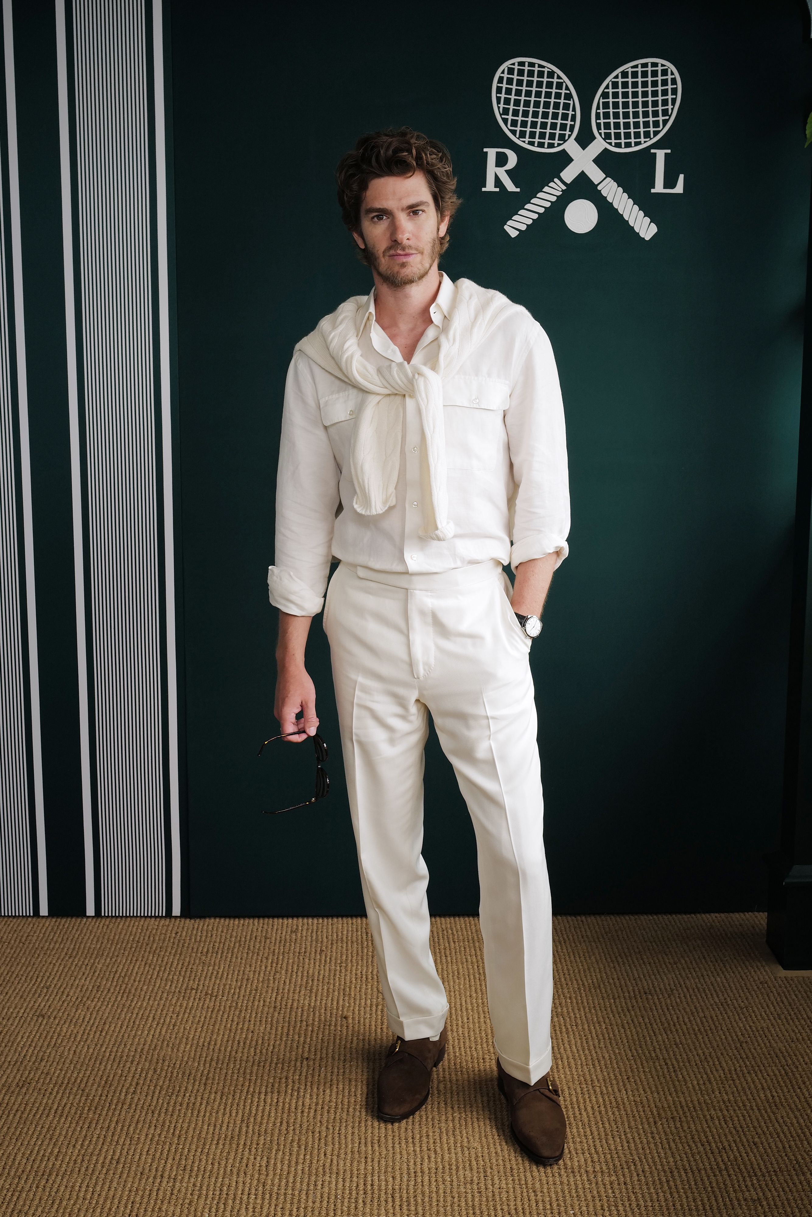 Look total white in lino a Wimbledon